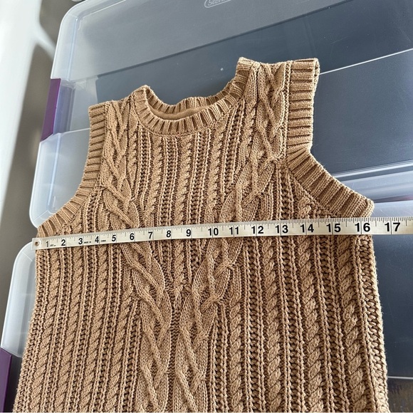 Rachel Zoe Cable Knit Patterned Sweater Vest Size XS - Picture 6 of 10